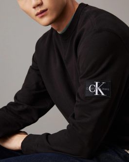 Sudadera Calvin Klein Cuello Redondo | 100% Algodón RegenerAGRI Sostenible