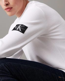 Camiseta Calvin Klein Waffle Manga Larga | 100% Algodón Regenerativo