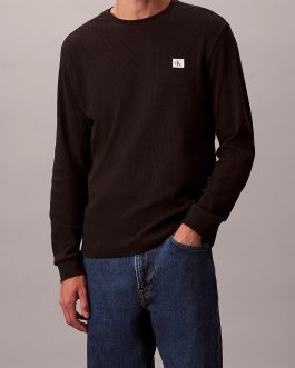 Camiseta Levi’s Waffle Manga Larga | Algodón BCI, Textura Nido de Abeja